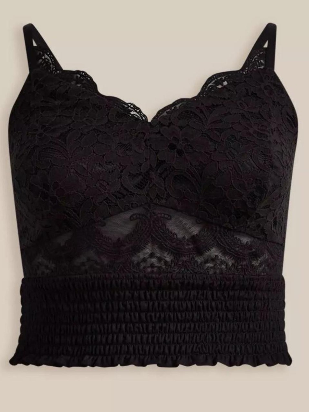 torrid Black Lace Longline Bralette Cami